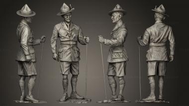 Figurines of people Baden Powell Jambo 3d model